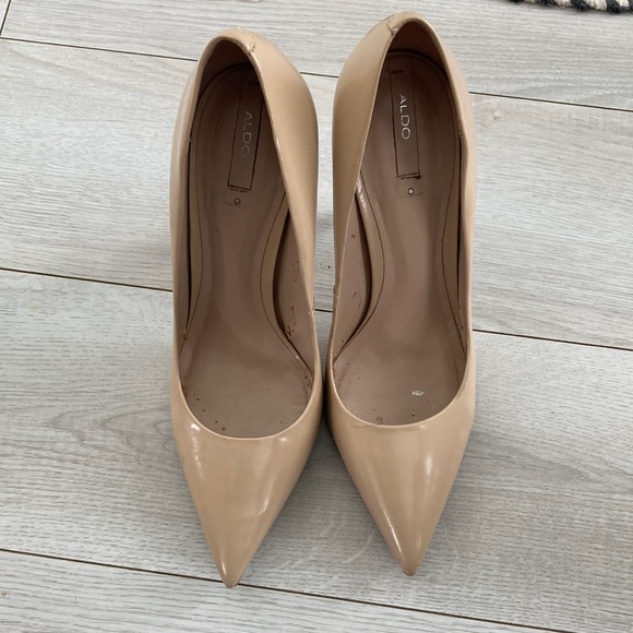 Aldo nude patent leather pumps size 9 - Picture 2 of 7